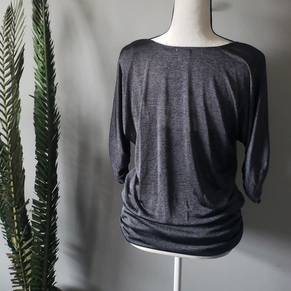 Studio Y silver gray blouse and tank set - Picture 2 of 6